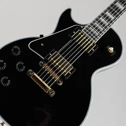 GIBSON CUSTOM SHOP LES PAUL CUSTOM EBONY LEFT HAND W EBONY BOARD GLOSS S N:CS402