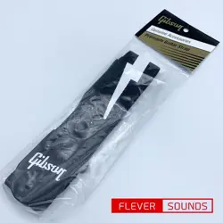 GIBSON GUITAR STRAP ASGSBL-10 THE LIGHTNING BOLT SEATBELT BLACK GENUINE PRODUCTS