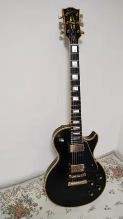 GIBSON CUSTOM SHOP 1968 REISSUE VOS ANTIQUE EBONY ELECTRIC GUITAR FROM JAPAN