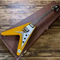 EPIPHONEBY GIBSON CUSTOM SHOP 1958 KORINA FLYING V AGED NATURAL MOD