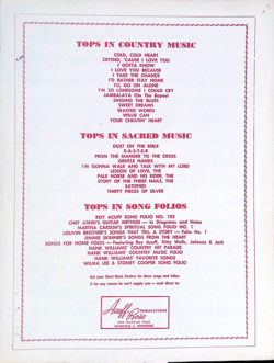 SHEET MUSIC