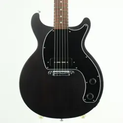 ELECTRIC GUITAR USED GIBSON USA LES PAUL JUNIOR TRIBUTE DC WORN EBONY BLACK