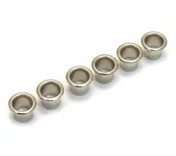 (6) NICKEL EYELET TUNER BUSHINGS FOR EARLY GIBSON® HARMONY® GUITAR TK-0902-001