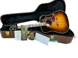 GIBSON HUMMINGBIRD VINTAGE SUNBURST ACOUSTIC GUITAR SPRUCE/MAHOGANY USED
