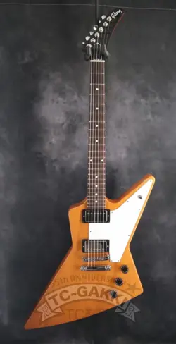 GIBSON 1976 EXPLORER ANTIQUE NATURAL MADE IN USA 2022 SOLID BODY ELECTRIC GUITAR