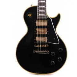 GIBSON CUSTOM SHOP 1957 LES PAUL CUSTOM REISSUE 3-PICKUP EBONY VOS 2024