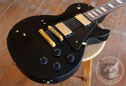 USED GIBSON LTD LES PAUL STUDIO EBONY BLACK ELECTRIC GUITAR FREE SHIPPING