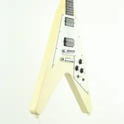 USED GIBSON FLYING V 67 REISSUE 2005 CLASSIC WHITE ELECTRIC GUITAR FREE SHIPPING