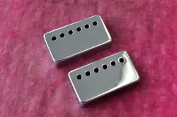 VINTAGE GIBSON 1960'S CHROME PATENT STICKER PAF PICKUP COVER SET ES-335 SG 1965.
