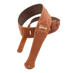 GIBSON GIBSON ASCL-BRN THE CLASSIC BROWN LEATHER WITH SUEDE BACK GUITAR STRAP