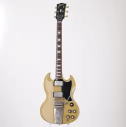 GIBSON CUSTOM SHOP HC LES PAUL SG STANDARD W/MAESTRO TV YELLOW