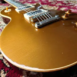 GIBSON CUSTOM SHOP LES PAUL 1957GT HISTORIC SELECT 2015 HEAVY AGED GOLDTOP HS7 3