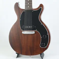 ELECTRIC GUITAR USED GIBSON LES PAUL JUNIOR TRIBUTE DC WORN BROWN MAHOGANY BODY