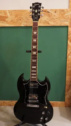 GIBSON SG STANDARD EBONY BLACK MADE IN USA 1994 SOLID BODY ELECTRIC GUITAR MOD