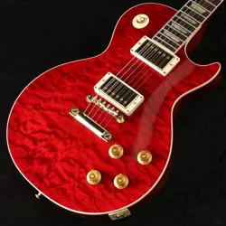 GIBSON CUSTOM SHOP 1959 LES PAUL STANDARD 5A QUILT TOP TRANS RED USED