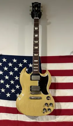 2007 GIBSON CUSTOM SHOP SG '61 REISSUE VOS TV YELLOW