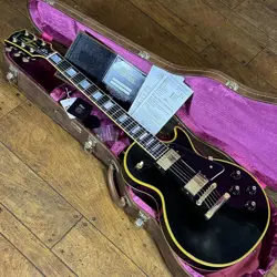 GIBSON CUSTOM SHOP JAPAN LIMITED 1968 LES PAUL CUSTOM VOS EBONY BLACK GOLD 2015
