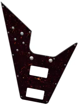 NEW FOR GIBSON FLYING V STYLE GUITAR PICKGUARD,4 PLY BROWN TORTOISE