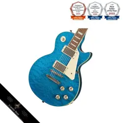 EPIPHONE/INSPIRED BY GIBSON LES PAUL STANDARD 60S QUILT TOP TRANSLUCENT BLUE