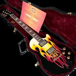 GIBSON CUSTOM SHOP LES PAUL CARVED FLAME 3.91KG MADE IN 2003