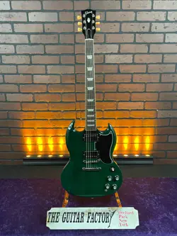 2024 GIBSON SG STANDARD '61 ELECTRIC GUITAR TRANSLUCENT TEAL W/ GIBSON HARD S...