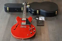 GIBSON CUSTOM SHOP 1963 ES-335 BLOCK REISSUE SEMI-HOLLOW GUITAR CHERRY +COA OHSC