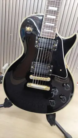 ORVILLE BY GIBSON ELECTRIC GUITAR LES PAUL CUSTOM BLACK W/GIG BAG FROM JAPAN