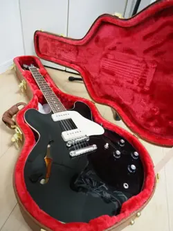 ELECTRIC GUITAR GIBSON ES-335 P90 EBONY COLOR