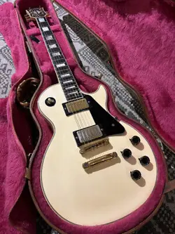 GIBSON 1990 LES PAUL CUSTOM ALPINE WHITE