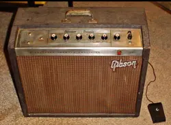 GIBSON DISCOVERER TREMOLO GA-8T - 100% ORIGINAL- WORKS! - WITH FOOTSWITCH