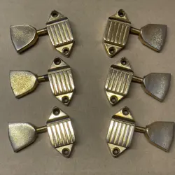 VINTAGE GIBSON WAFFLEBACK TUNERS, GOLD, FROM A 1960'S LES PAUL CUSTOM