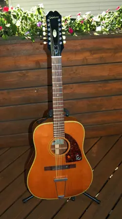 VINTAGE 1967 EPIPHONE BARD FT112 12-STRING ACOUSTIC GUITAR - SAME AS GIBSON B45