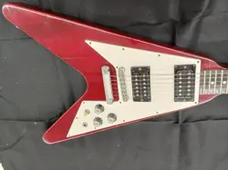 GIBSON FLYING V USED 1997 MAHOGANY BODY/NECK ROSEWOOD FINGERBOARD W/HARD CASE