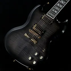 GIBSON USA SG SUPREME TRANSLUCENT EBONY BURST MODERN COLLECTION WITH HARD CASE