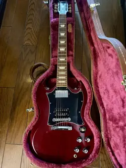 GIBSON 1996 STANDARD CHERRY ELECTRIC GUITAR SEYMOUR DUNCAN SH-4 PICKUP USA