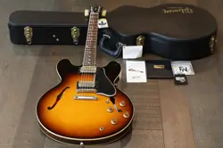 2012 GIBSON CS 1959 ES-335 REISSUE VOS SEMI-HOLLOW GUITAR VINTAGE SUNBURST +OHSC