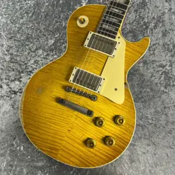 GIBSON CUSTOM SHOP NATURAL AGED MURPHY LAB 1959 LES PAUL STANDARD LEMON BURST UL