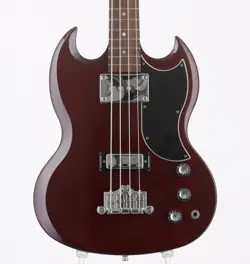 GIBSON SG REISSUE BASS HERITAGE CHERRY 2005 USED MAHOGANY BODY W/HARD CASE