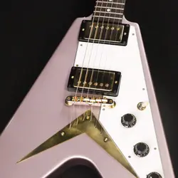 GIBSON CUSTOM SHOP 1958 KORINA FLYING V WHITE PICKGUARD VOS HEATHER *MJ18