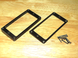 GIBSON 1980 BLACK M8 & M69 HUMBUCKER PICKUP RINGS