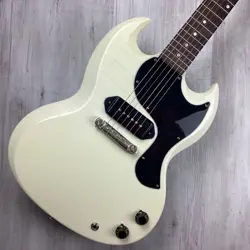 GIBSON MURPHY LAB 1963 SG JUNIOR LIGHTNING BAR ULTRA LIGHT AGED POLARIS WHITE