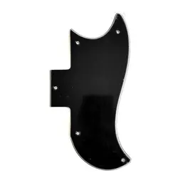 PICKGUARD BLACK HALF FACE 3 PLY FOR GIBSON SG 1961-1970