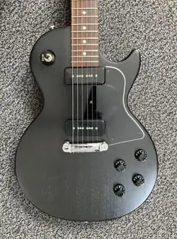 ELECTRIC GUITAR GIBSON LES PAUL SPECIAL TRIBUTE P90 SATIN BLACK 2022 MADE IN USA