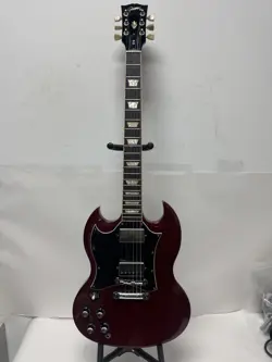 2005 GIBSON SG STANDARD LEFT-HANDED 6 STRING ELECTRIC GUITAR LEFTY W OHSC CHERRY