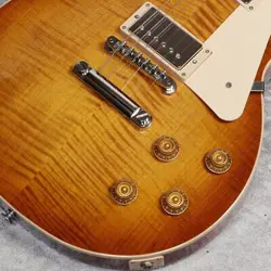 GIBSON ISHIBASHI EXCLUSIVE LES PAUL STANDARD 50S FIGURED TOP DIRTY LEMON