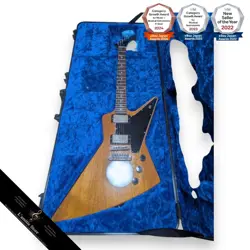 GIBSON EXPLORER ANTIQUE NATURAL ELECTRIC GUITAR WITH HARD CASE