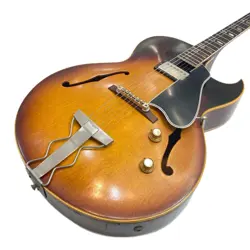 GIBSON USA 1963 ES=175 FULL ACOUSTIC GUITAR VINTAGE SUNBURST SERIAL NO: 130351