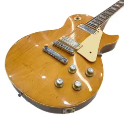 GIBSON USA 1976 LES PAUL DELUXE NATURAL FINISH W/NON-GENUINE HARD CASE