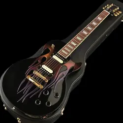 GIBSON CUSTOM SHOP CARVED FLAME LES PAUL MAJZIORA GOLD HARDWARE USA E.GUITAR MOD