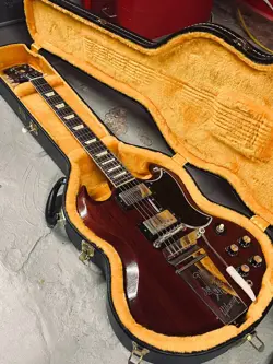 GIBSON MURPHY LAB 1964 SG STANDARD W/ MAESTRO VIBROLA CHERRY RED ULTRA LIGHT AGE